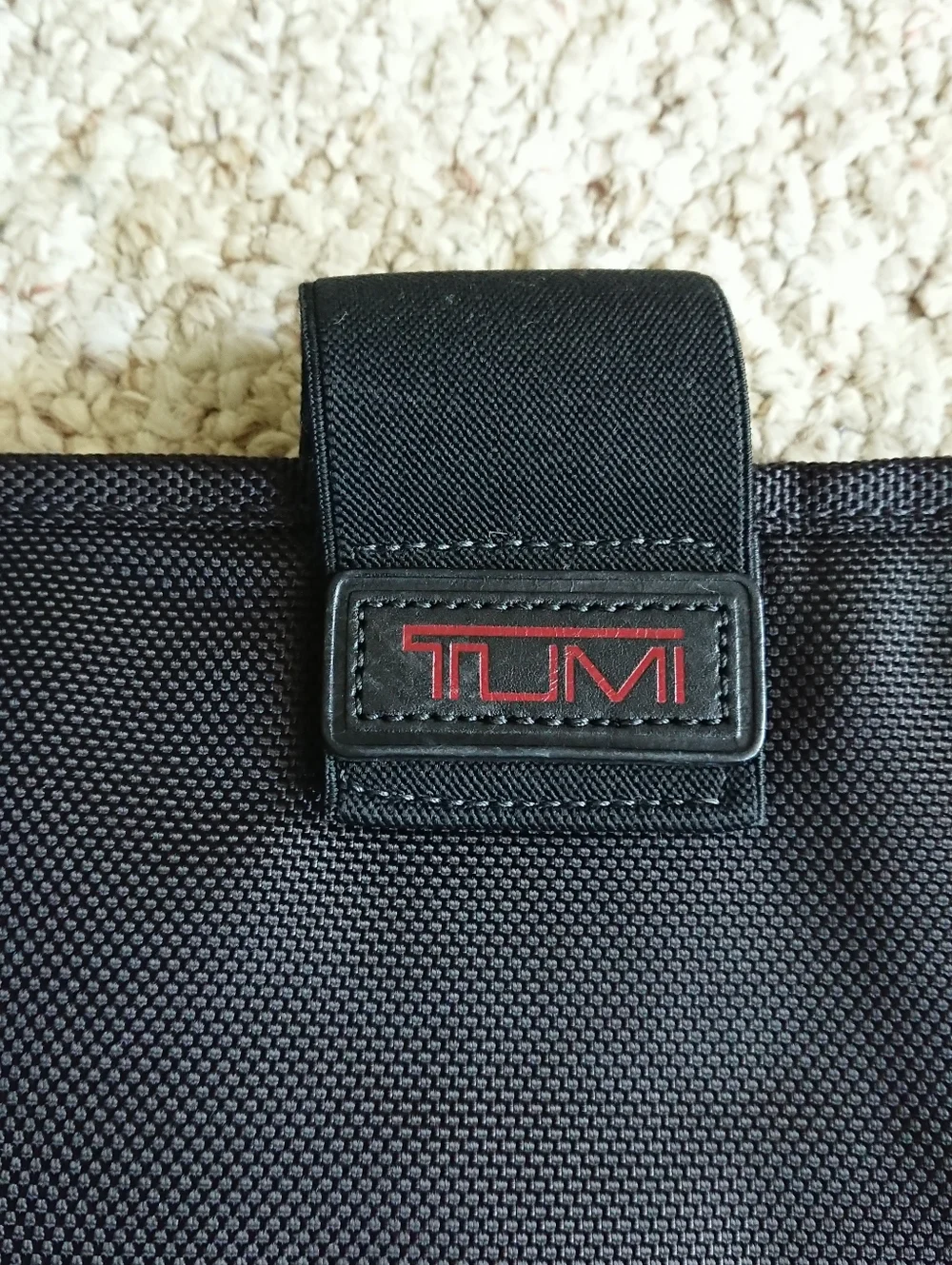 Tumi Alpha Black laptop sleeve & Electronic cord travel pouch, 2 piece set